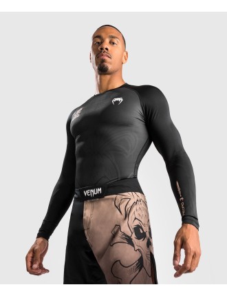 Top Choice Venum Reorg Rashguard Long Sleeves - Black Fresh Release