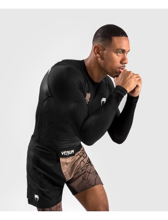 Top Choice Venum Reorg Rashguard Long Sleeves - Black Fresh Release