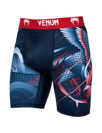 Top Choice Venum Rooster Compression Shorts - Navy Blue/Orange Hot New Item