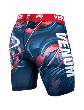 Top Choice Venum Rooster Compression Shorts - Navy Blue/Orange Hot New Item