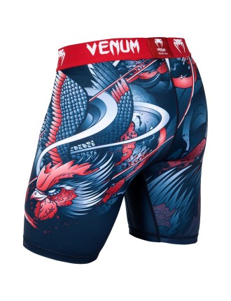 Top Choice Venum Rooster Compression Shorts - Navy Blue/Orange Hot New Item