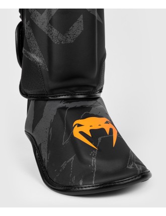 Top Choice Venum S47 Shinguards - Black/Orange On Hand Now