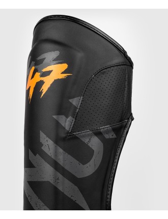 Top Choice Venum S47 Shinguards - Black/Orange On Hand Now