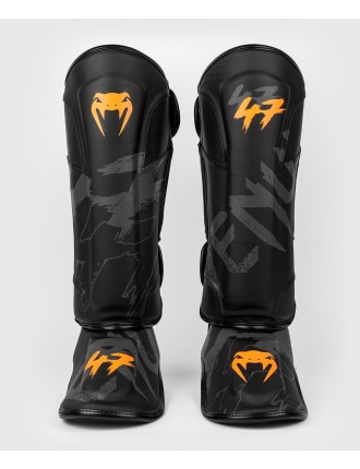 Top Choice Venum S47 Shinguards - Black/Orange On Hand Now