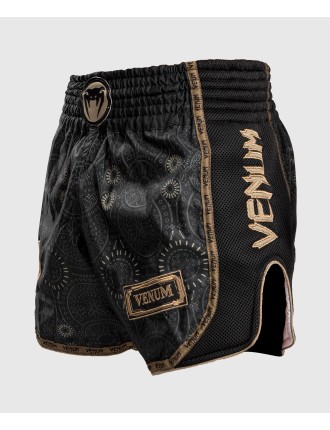 Top Choice Venum Santa Muerte Dark Side - Muay Thai Shorts - Black/Brown Just Launched