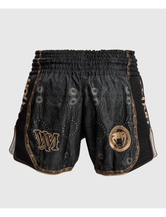 Top Choice Venum Santa Muerte Dark Side - Muay Thai Shorts - Black/Brown Just Launched