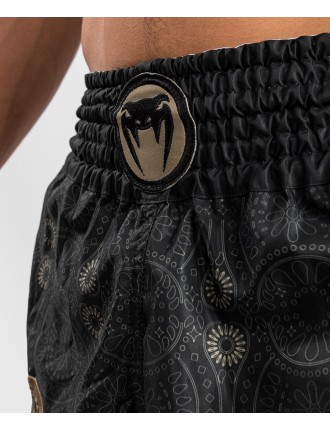 Top Choice Venum Santa Muerte Dark Side - Muay Thai Shorts - Black/Brown Just Launched