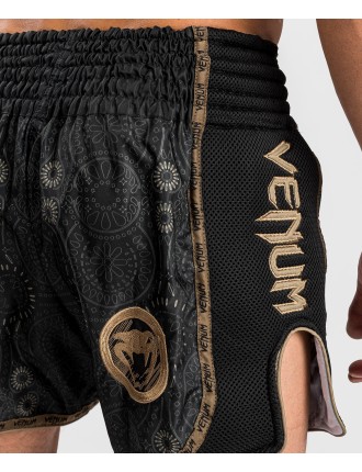 Top Choice Venum Santa Muerte Dark Side - Muay Thai Shorts - Black/Brown Just Launched