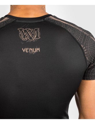 Top Choice Venum Santa Muerte Dark Side - Rashguard Short Sleeves - Black/Brown Hot New Item