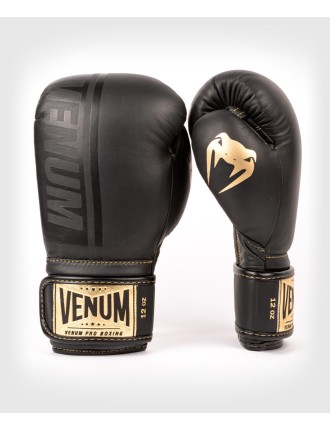 Top Choice Venum Shield Pro Boxing Gloves Velcro - Black/Black-Gold Available for Immediate Shipping