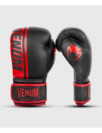 Top Choice Venum Shield Pro Boxing Gloves Velcro - Black/Red