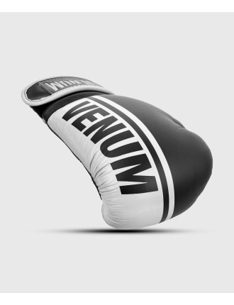 Top Choice Venum Shield Pro Boxing Gloves Velcro - Black/White Latest Edition