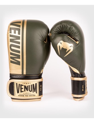 Top Choice Venum Shield Pro Boxing Gloves Velcro - Khaki/Gold On Hand Now