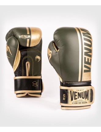 Top Choice Venum Shield Pro Boxing Gloves Velcro - Khaki/Gold On Hand Now