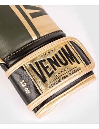 Top Choice Venum Shield Pro Boxing Gloves Velcro - Khaki/Gold On Hand Now