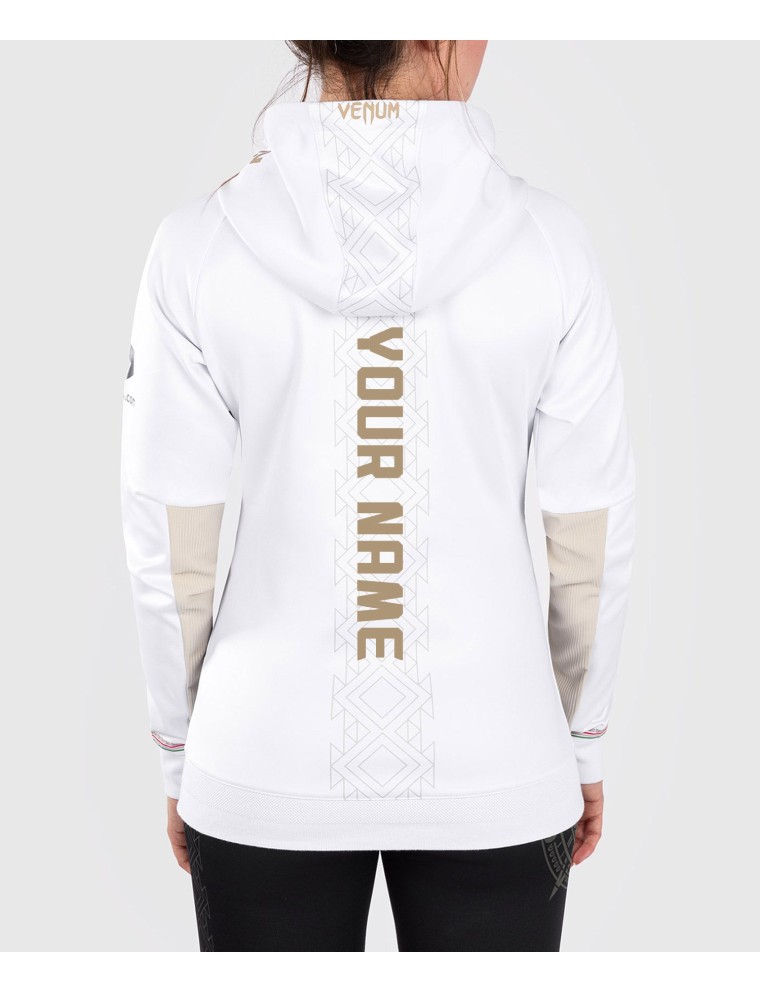 Top Choice UFC Noche by Venum Personalized Authentic Fight Night Women's Walkout Hoodie - White New Stock