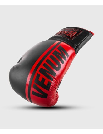 Top Choice Venum Shield Pro Boxing Gloves - With Laces - Black/Red Immediate Availability