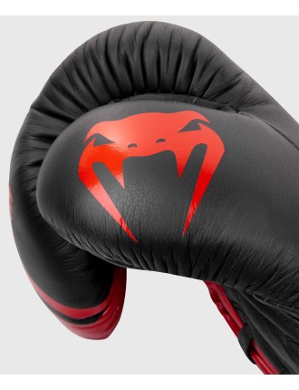 Top Choice Venum Shield Pro Boxing Gloves - With Laces - Black/Red Immediate Availability