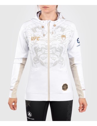 Top Choice UFC Noche by Venum Personalized Authentic Fight Night Women's Walkout Hoodie - White New Stock