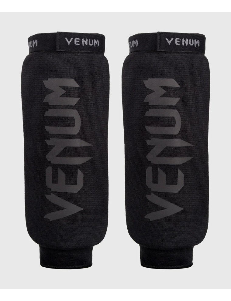 Top Choice Venum Kontact Shin Guards Without Foot - Black/Black Hot New Item