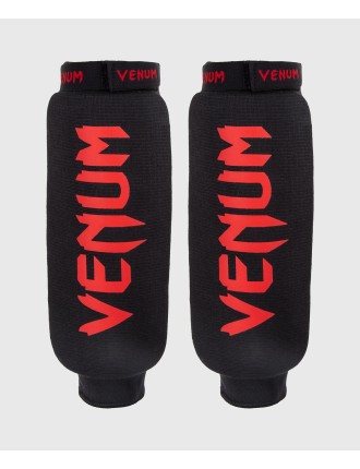 Top Choice Venum Shin guards Kontact Without Foot - Black/Red New Stock