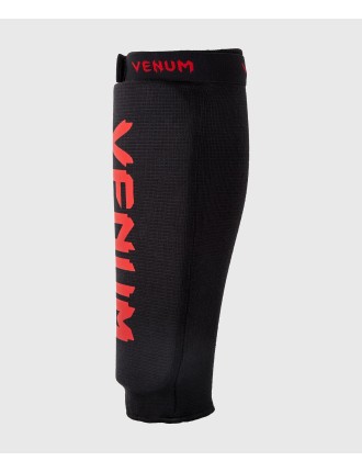 Top Choice Venum Shin guards Kontact Without Foot - Black/Red New Stock