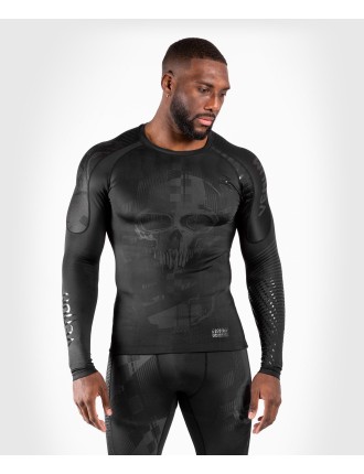 Top Choice Venum Skull Rashguard - Long sleeves - Black/Black In Stock