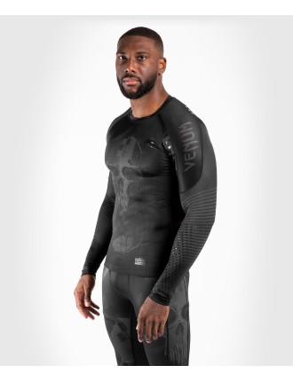 Top Choice Venum Skull Rashguard - Long sleeves - Black/Black In Stock