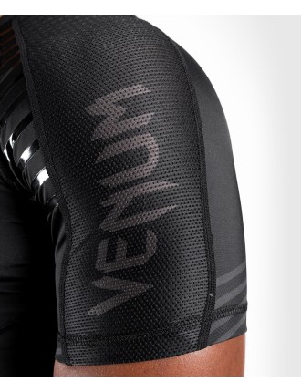 Top Choice Venum Skull Rashguard - Short sleeves - Black/Black Available for Immediate Shipping