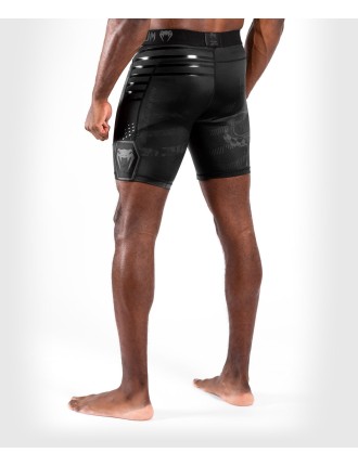 Top Choice Venum Skull Vale Tudo Shorts - Black/Black On Hand Now