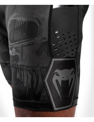 Top Choice Venum Skull Vale Tudo Shorts - Black/Black On Hand Now