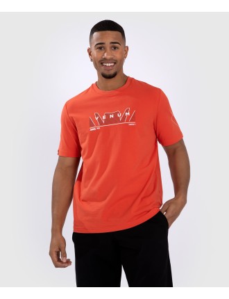 Top Choice Venum Snake Print T-Shirt - Fluo Orange