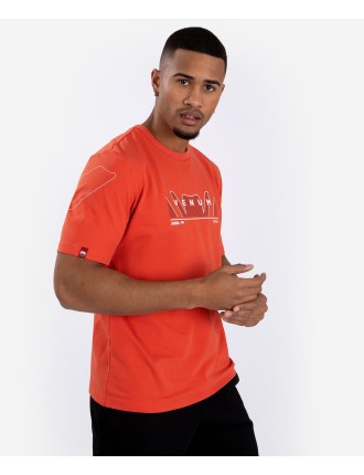 Top Choice Venum Snake Print T-Shirt - Fluo Orange