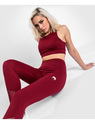 Top Choice Venum Sparring Seamless 7/8 Leggings - For Women - Burgundy