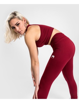 Top Choice Venum Sparring Seamless 7/8 Leggings - For Women - Burgundy