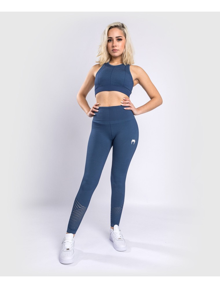 Top Choice Venum Sparring Seamless 7/8 Leggings - For Women - Navy Blue Fresh Release