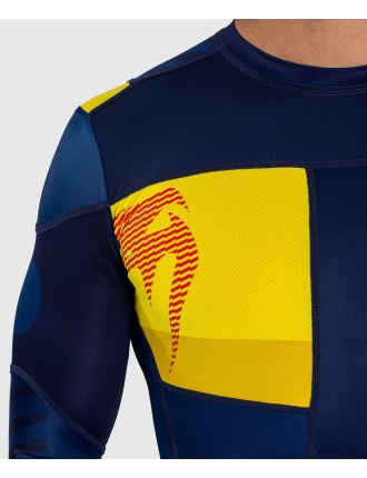 Top Choice Venum Sport 05 Rashguard Long Sleeves - Blue/Yellow Hot New Item