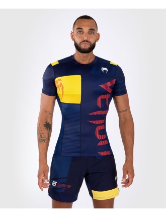 Top Choice Venum Sport 05 Rashguard Short Sleeves - Blue/Yellow New Collection