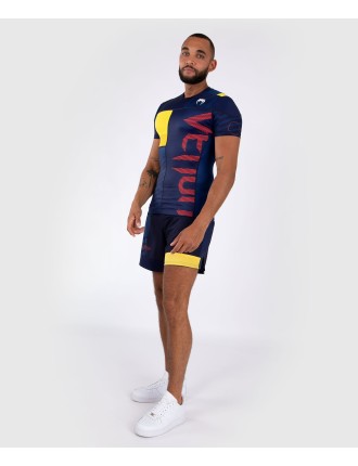 Top Choice Venum Sport 05 Rashguard Short Sleeves - Blue/Yellow New Collection