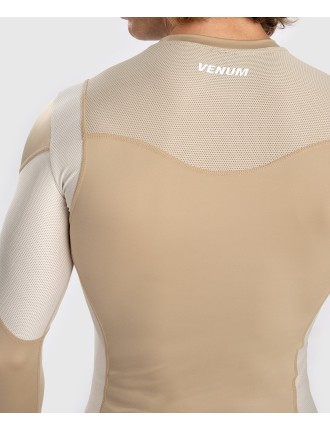 Top Choice Venum Tempest Men's Long Sleeve Rashguard - Beige/Sand Just Launched