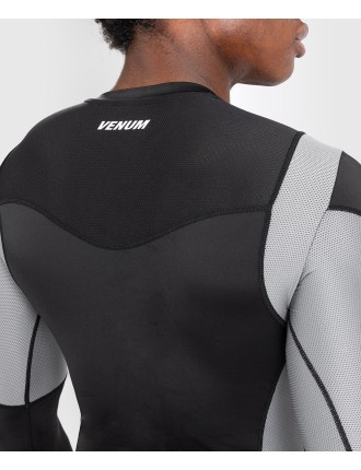 Top Choice Venum Tempest Men's Long Sleeve Rashguard - Black/Grey