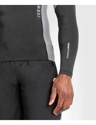 Top Choice Venum Tempest Men's Long Sleeve Rashguard - Black/Grey