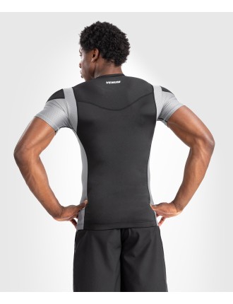 Top Choice Venum Tempest Men's Short Sleeve Rashguard - Black/Grey Available for Immediate Shipping