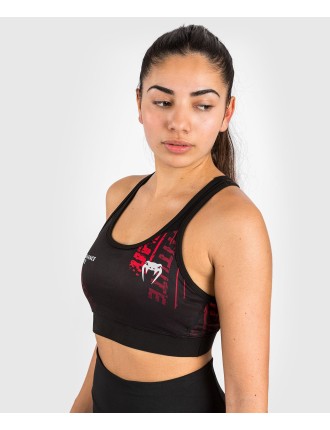 Top Choice UFC Performance Institute 2.0 Women Sport Bra - Black/Red New Stock