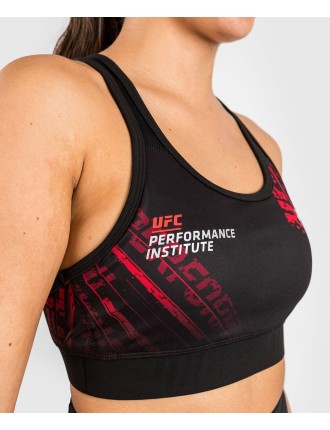 Top Choice UFC Performance Institute 2.0 Women Sport Bra - Black/Red New Stock