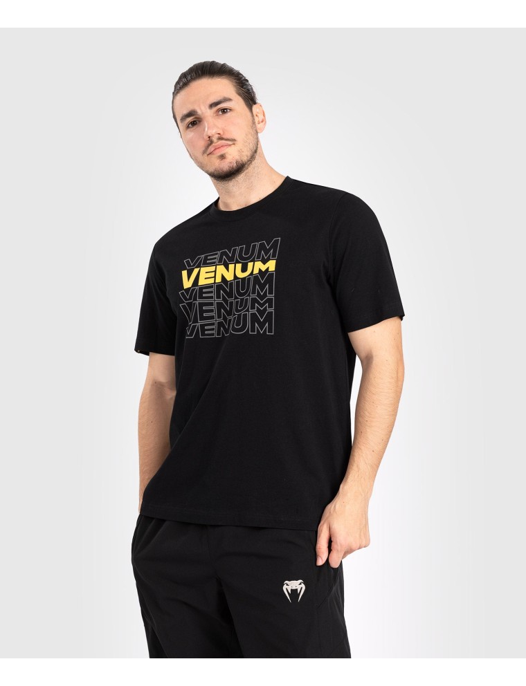 Top Choice Venum Vertigo Men's Short Sleeve T-shirt - Black/Yellow New Release