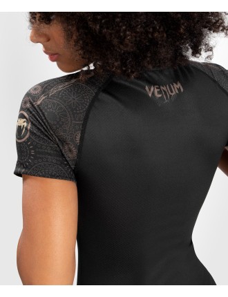 Top Choice Venum Women Santa Muerte Dark Side - Rashguard Short Sleeves - Black/Brown Just In