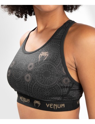 Top Choice Venum Women Santa Muerte Dark Side - Sport Bra - Black/Brown In Stock