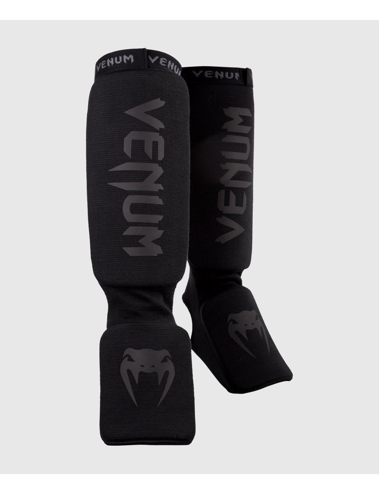 Top Choice Venum Kontact Shin Guards - Black/Black Limited Stock