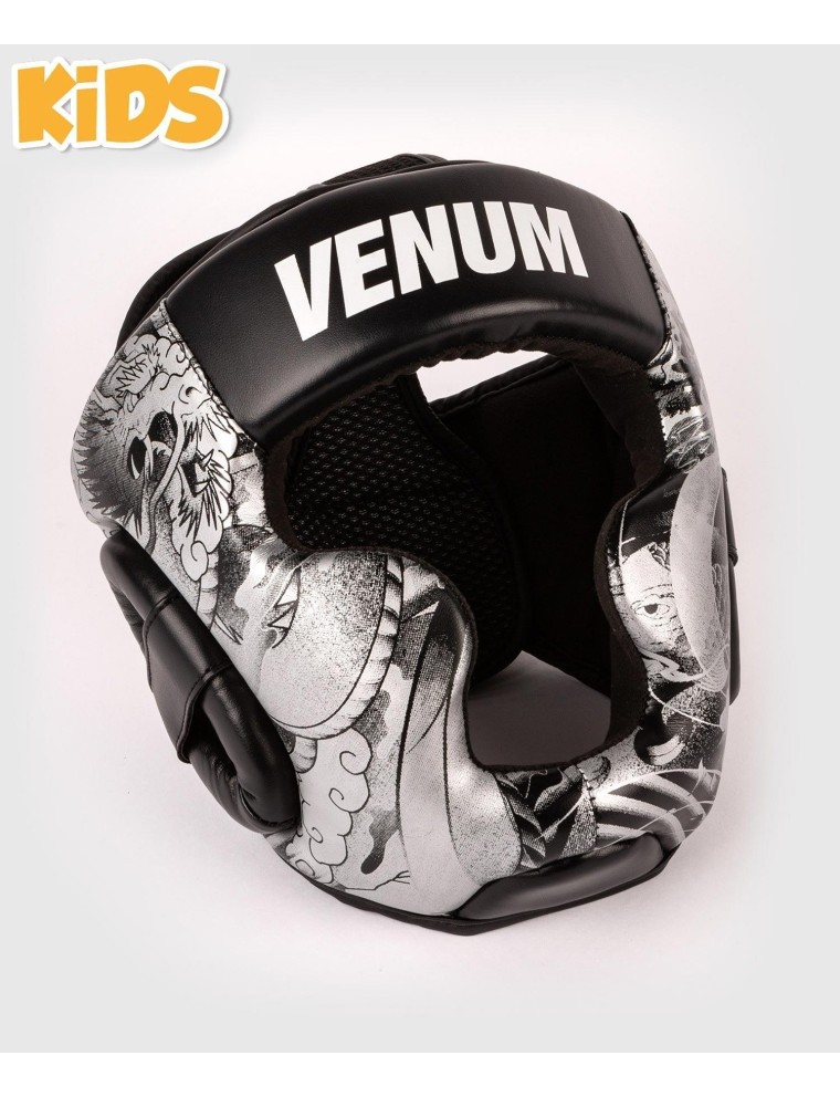 Top Choice Venum YKZ21 Kids Headgear - Black/White Available Now